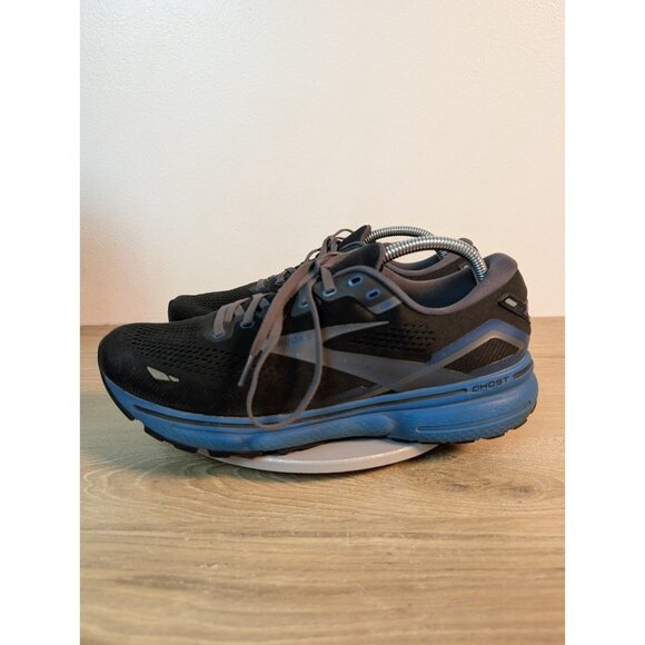 Brooks Ghost 15 Mens Size 11 Black Blue Gray Athletic Running Shoes Sneakers - Picture 6 of 10